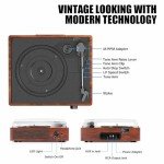 Bluetooth Vinyl Record Player with Stereo Speakers
