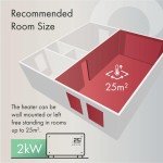 Smart Electric Glass Panel Heater - 2000W WiFi