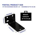 Universal Sound Bar Wall Mount with Hardware