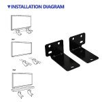 Universal Sound Bar Wall Mount with Hardware
