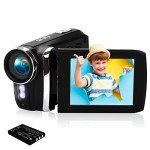 Vmotal 1080P FHD Video Camera with Flip Screen
