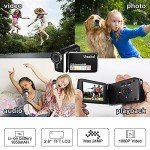 Vmotal 1080P FHD Video Camera with Flip Screen