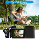 Vmotal 1080P FHD Video Camera with Flip Screen