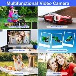 Vmotal 1080P FHD Video Camera with Flip Screen