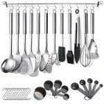 Berglander 38-Piece Stainless Steel Kitchen Utensils Set