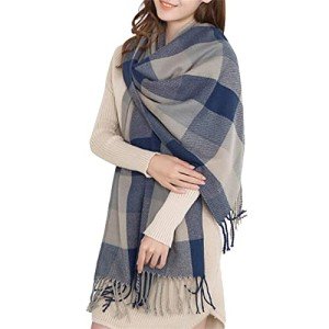 Miss Lulu Women's Soft Winter Tartan Scarf