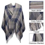 Miss Lulu Women's Soft Winter Tartan Scarf