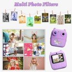 Kids Instant Print Camera with 1080P HD Video