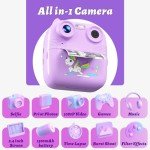 Kids Instant Print Camera with 1080P HD Video