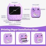 Kids Instant Print Camera with 1080P HD Video