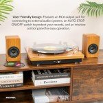 Roxel VRP-90 Vinyl Turntable with Bluetooth Speakers