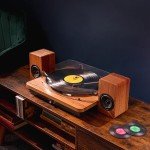 Roxel VRP-90 Vinyl Turntable with Bluetooth Speakers