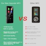 128GB Bluetooth MP3 Player with HD Sound