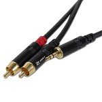 3.5mm Stereo Jack to 2x RCA Audio Cable