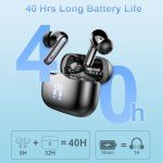 Bluetooth 5.4 Wireless Earbuds with Noise Cancelling