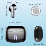 Bluetooth 5.4 Wireless Earbuds with Noise Cancelling