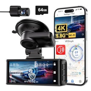 REDTIGER 4K Dashcam with Touchscreen and GPS