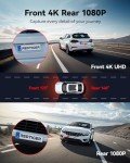REDTIGER 4K Dashcam with Touchscreen and GPS