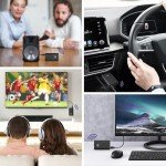OQIMAX Bluetooth 5.3 Audio Transmitter Receiver Adapter
