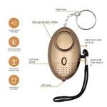 Personal Safety Keyring Alarm with LED Flashlight