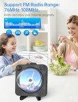 Portable Bluetooth CD Player with Speakers and Remote