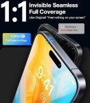 TORRAS iPhone 15 Pro Max Tempered Glass Protector - 2 Pack