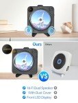 Portable Bluetooth CD Player with Speakers and Remote