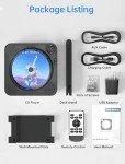 Portable Bluetooth CD Player with Speakers and Remote