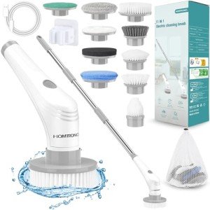 Homtronics 15-in-1 Cordless Electric Spin Scrubber