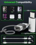 Zestiq Lightning to USB-C Adapter - 2 Pack