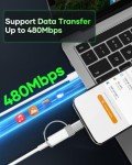 Zestiq Lightning to USB-C Adapter - 2 Pack