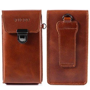 Leather Phone Belt Clip Holster Pouch for Smartphones