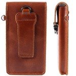 Leather Phone Belt Clip Holster Pouch for Smartphones