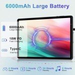 10" Android 14 Tablet with Keyboard and Mouse