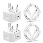 iPhone 20W PD Fast Charger with USB C Cables