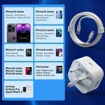 iPhone 20W PD Fast Charger with USB C Cables