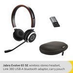 Jabra Evolve 65 SE Wireless Bluetooth Headset