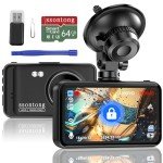 1080P FHD Dash Cam with Night Vision & 64GB Card