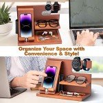 Wood Phone Docking Station for Men’s Gifts