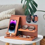 Wood Phone Docking Station for Men’s Gifts