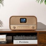 Roxel Amber Retro HiFi System with Bluetooth & CD