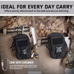 WYNEX Tactical Phone Pouch with Compass & Carabiner