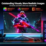 Gawfolk 27" Curved 100Hz Gaming Monitor with Speakers
