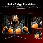 Gawfolk 27" Curved 100Hz Gaming Monitor with Speakers