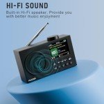 Portable DAB Plus Radio with Bluetooth & Alarm