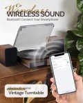 Scayans Bluetooth Turntable with 15W Speakers