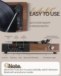Scayans Bluetooth Turntable with 15W Speakers