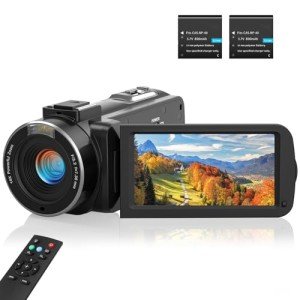 SIXTARY 1080P FHD Vlogging Camcorder with Remote