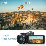SIXTARY 1080P FHD Vlogging Camcorder with Remote