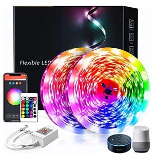 Phopollo 15m Smart RGB LED Strip Lights